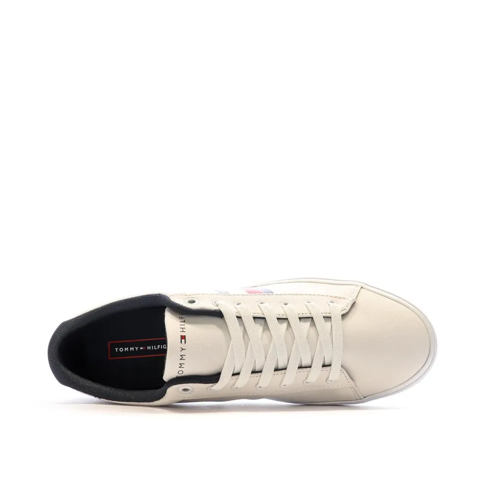 Baskets Blanche/Marine Rayures Homme Tommy Hilfiger Détail