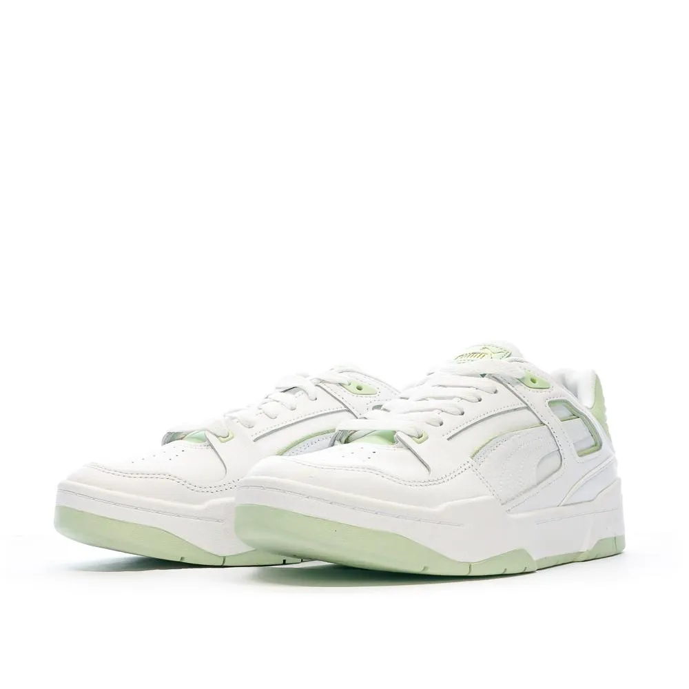 Baskets Blanches/Vertes Homme Puma Slips tream