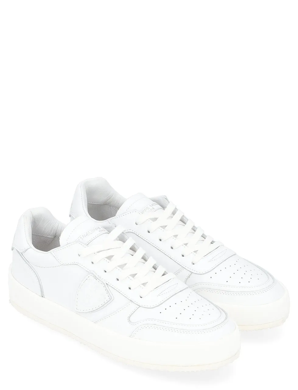 Baskets  Philippe Model par l'homme Nice blanc