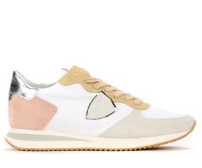 Baskets Philippe Model Tropez X blanc et rose
