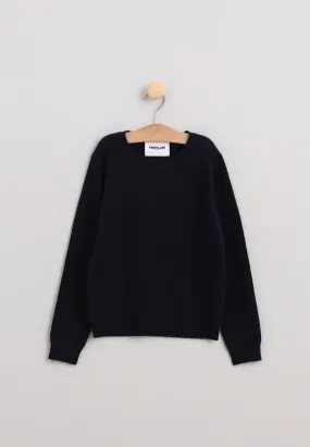 BAYAN pull col rond navy