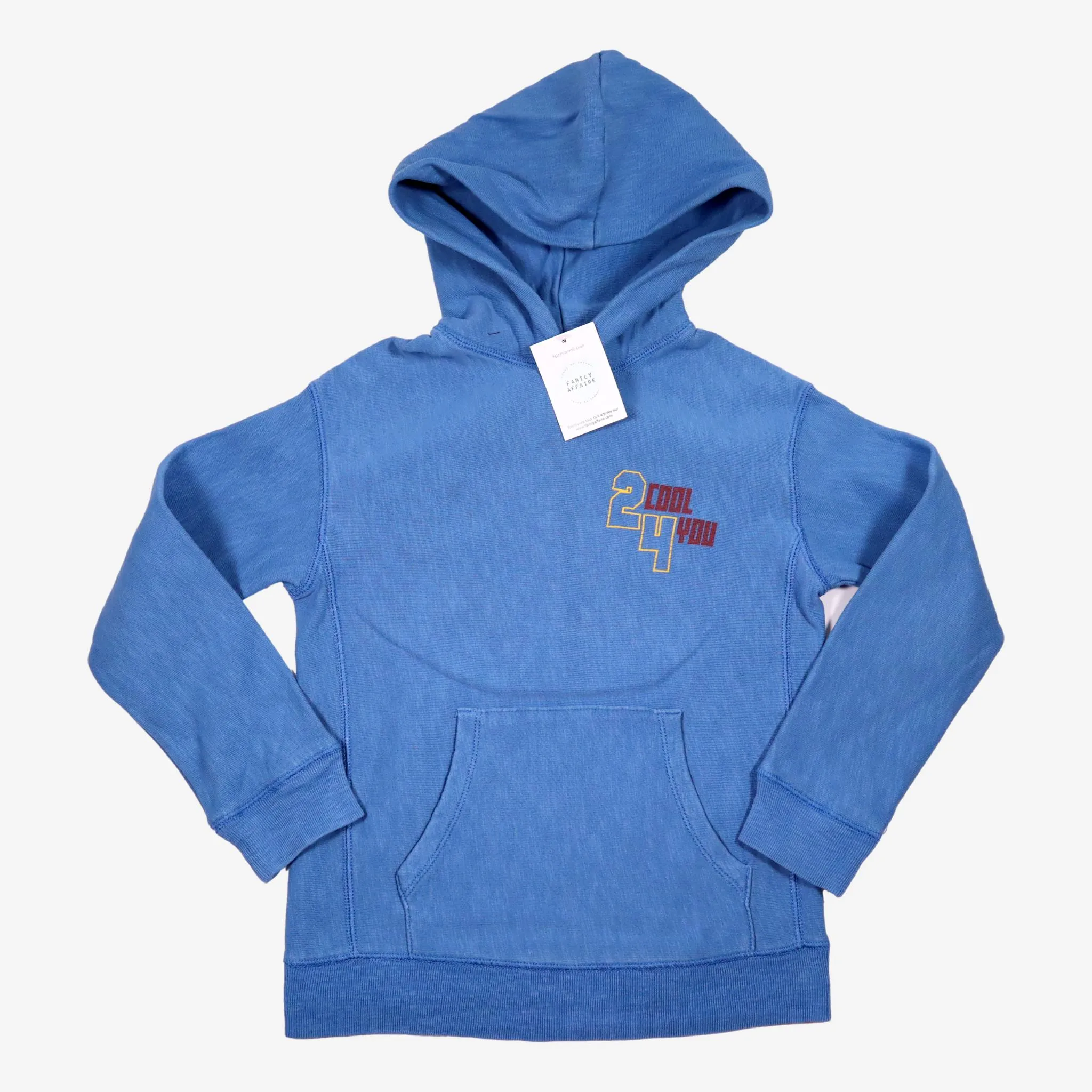 BELLEROSE 10 ans sweat bleu capuche