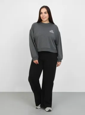 Black - Black - Plus Size Pants