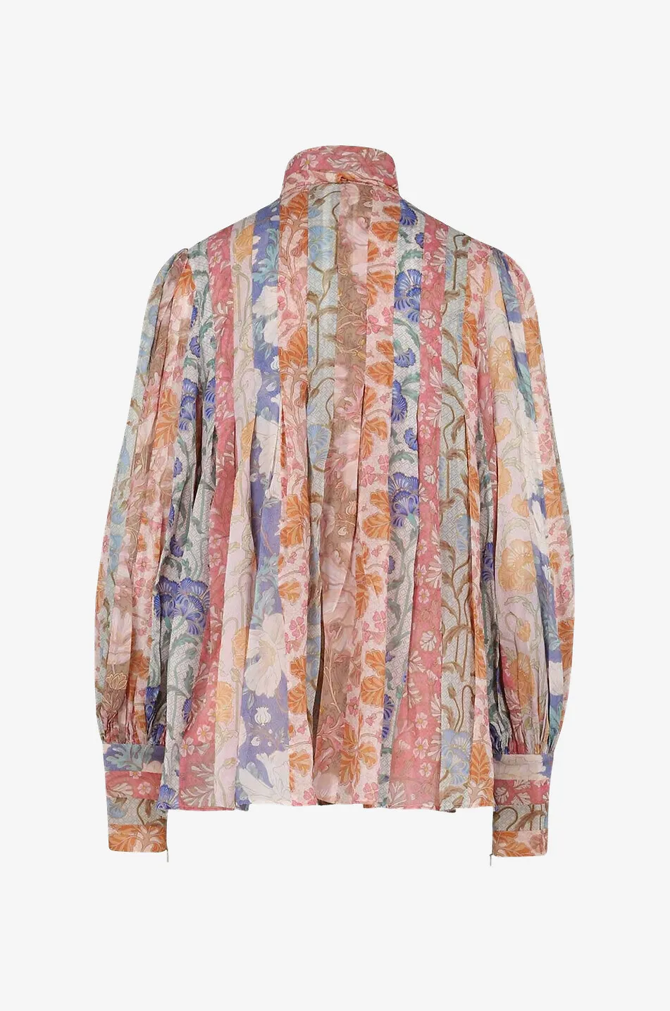 Blouse fleurie fluide Cosmic Tie Neck