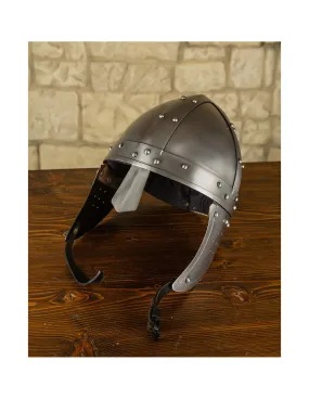 Casque médiéval type Spangenhelm modèle Henning ⚔️ Boutique Épées