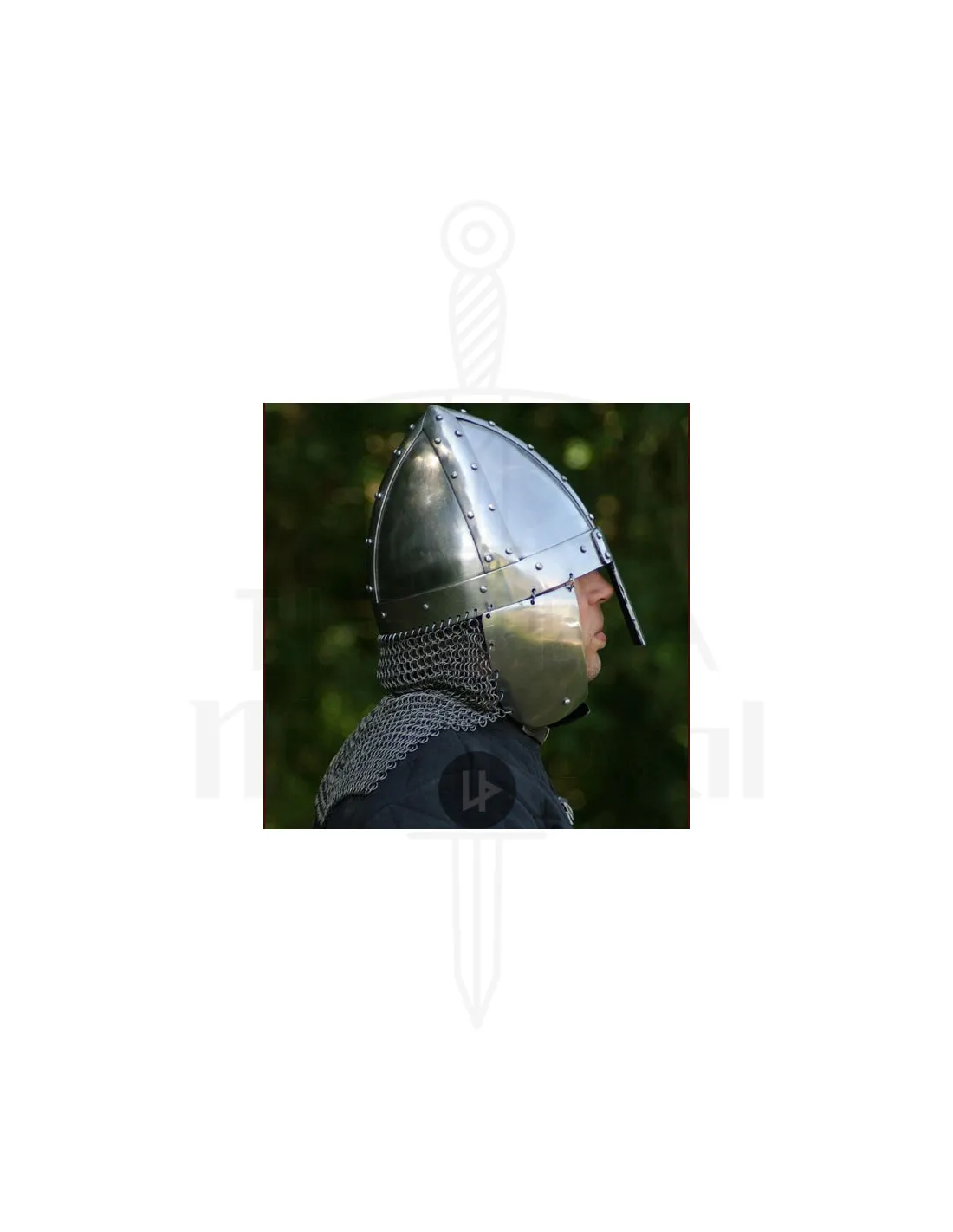 Casque Spangen avec protège-oreilles et Aventail ⚔️ Boutique Épées