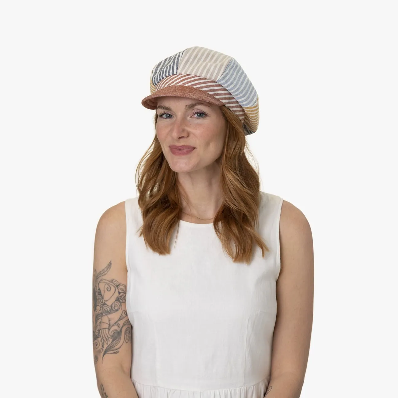 Casquette Gavroche Multicolour Stripes by Lipodo --> Chapeaux, casquettes & bonnets en ligne ▷ Chapeaushop