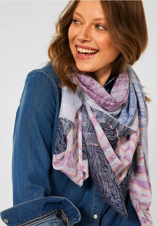 CECIL Foulard à lÆaspect burn-out 