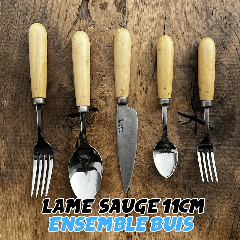 Coffret de 6 couteaux Pallares de table 11cm buis
