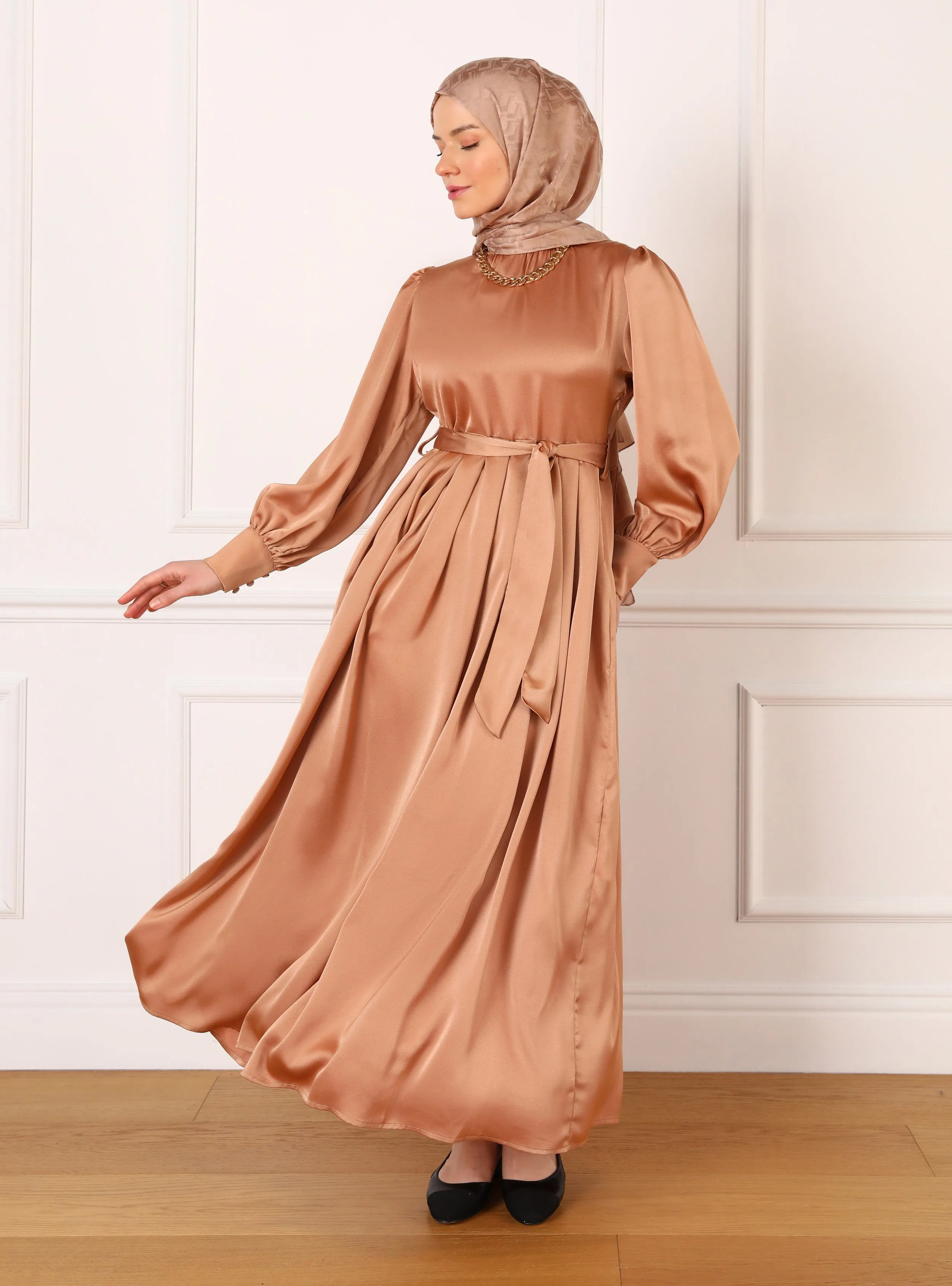 Copper color - Modest Dress
