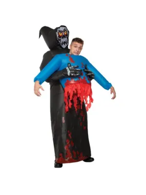 Costume Gonflable d'Halloween Faucheuse et Victime - Gamme Luxe