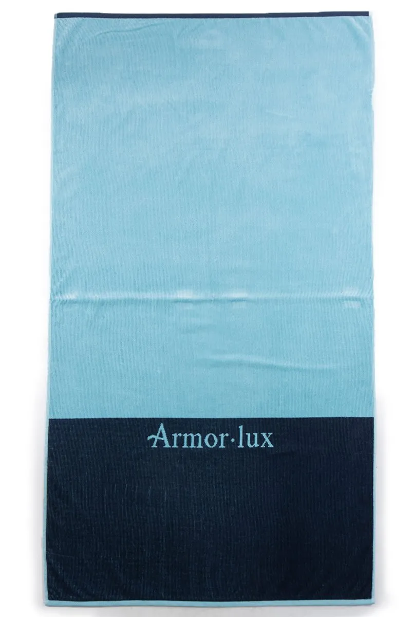 Drap de plage bicolore 90x160 cm - coton