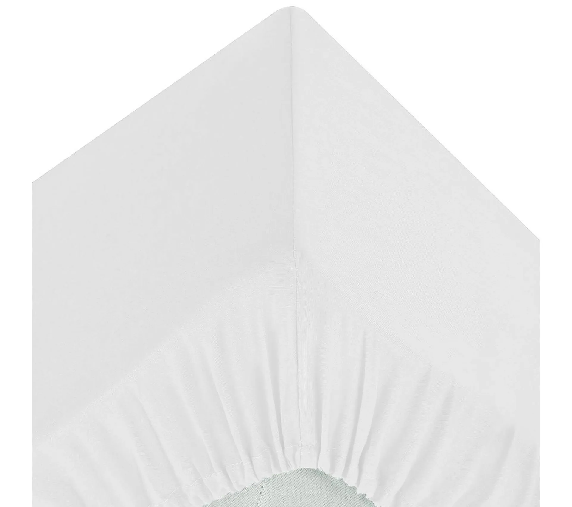 Drap Housse 2 Personnes En Percale De Coton Blanc 180 X 200 Cm
