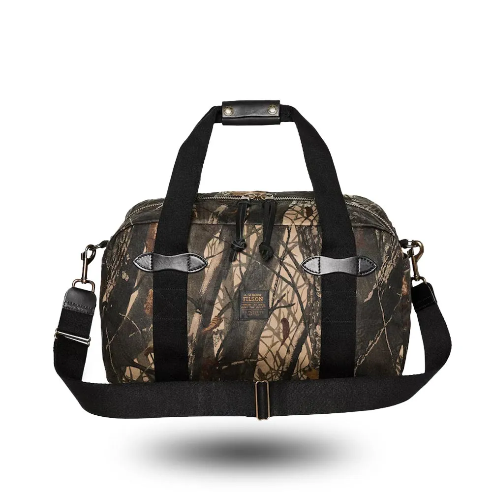 Filson Tin Cloth Small Duffle Bag Dark Tan - Flame