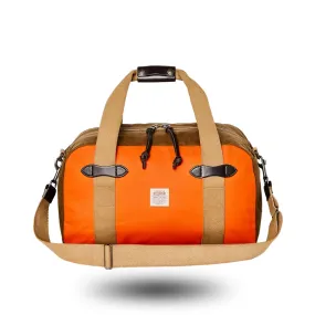 Filson Tin Cloth Small Duffle Bag Dark Tan - Flame