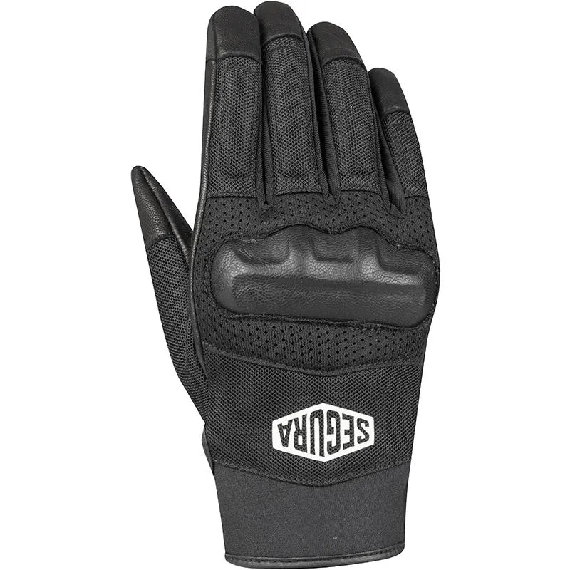 Gants ATOL SEGURA noir/blanc - MAXXESS.FR, Gants moto mi-saison