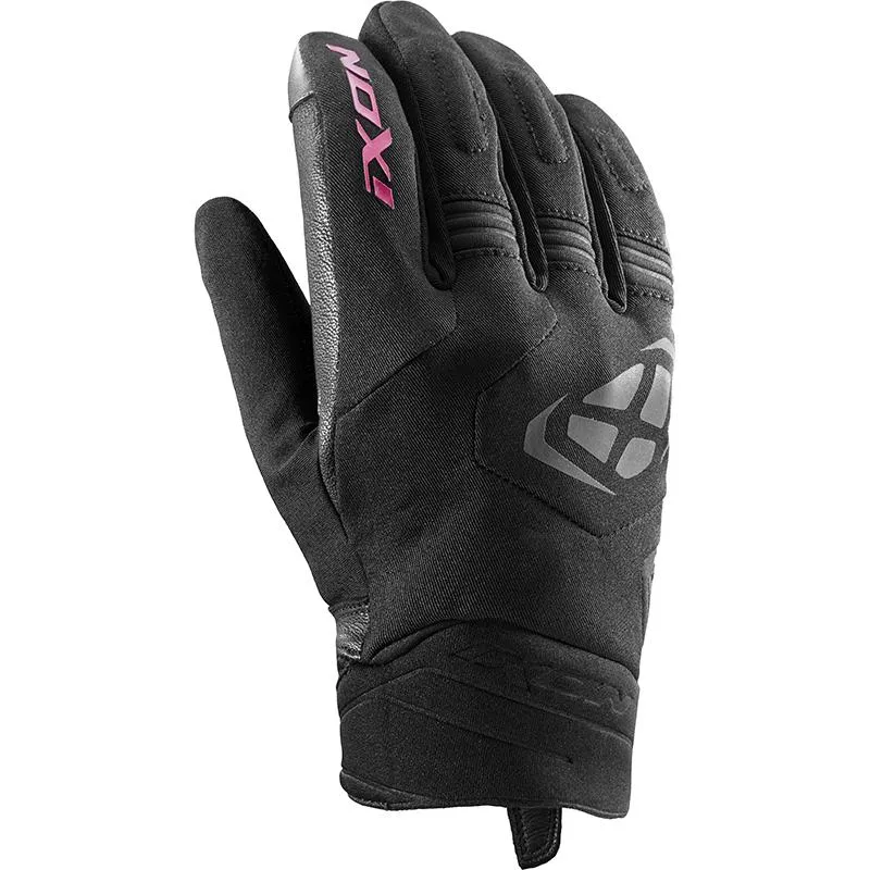 Gants MS MIG 2 WP LADY IXON noir/fuchsia - MAXXESS.FR, Gants moto mi-saison