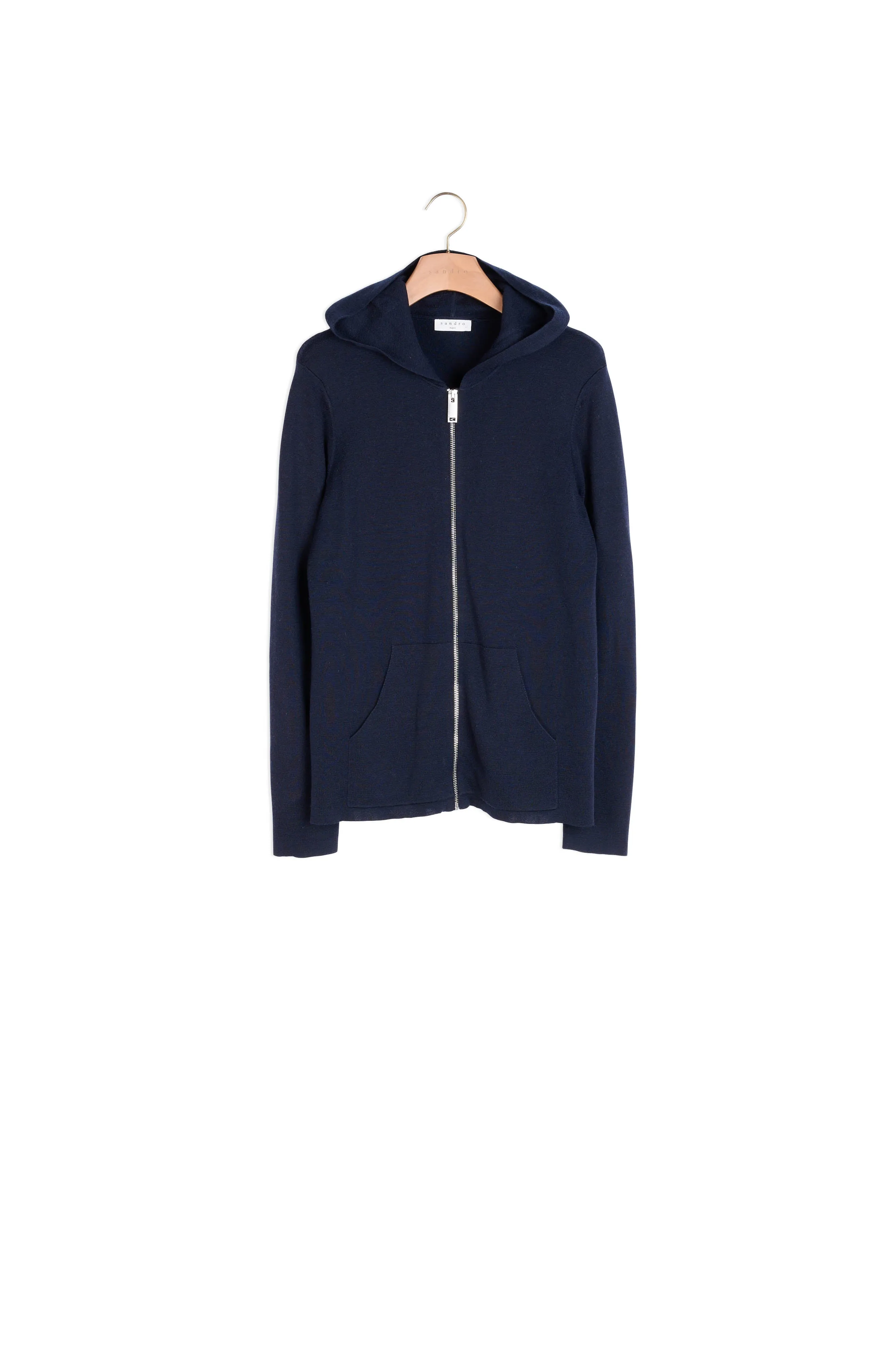Gilet à capuche en laine