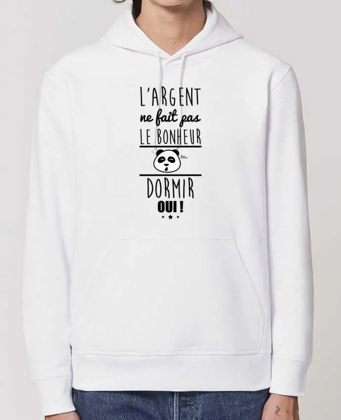 Hoodie L'argent ne fait pas le bonheur dormir oui ! Par Benichan