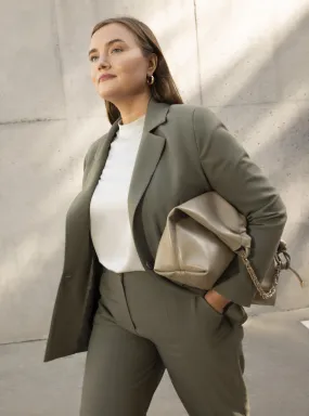 Khaki - Plus Size Jacket