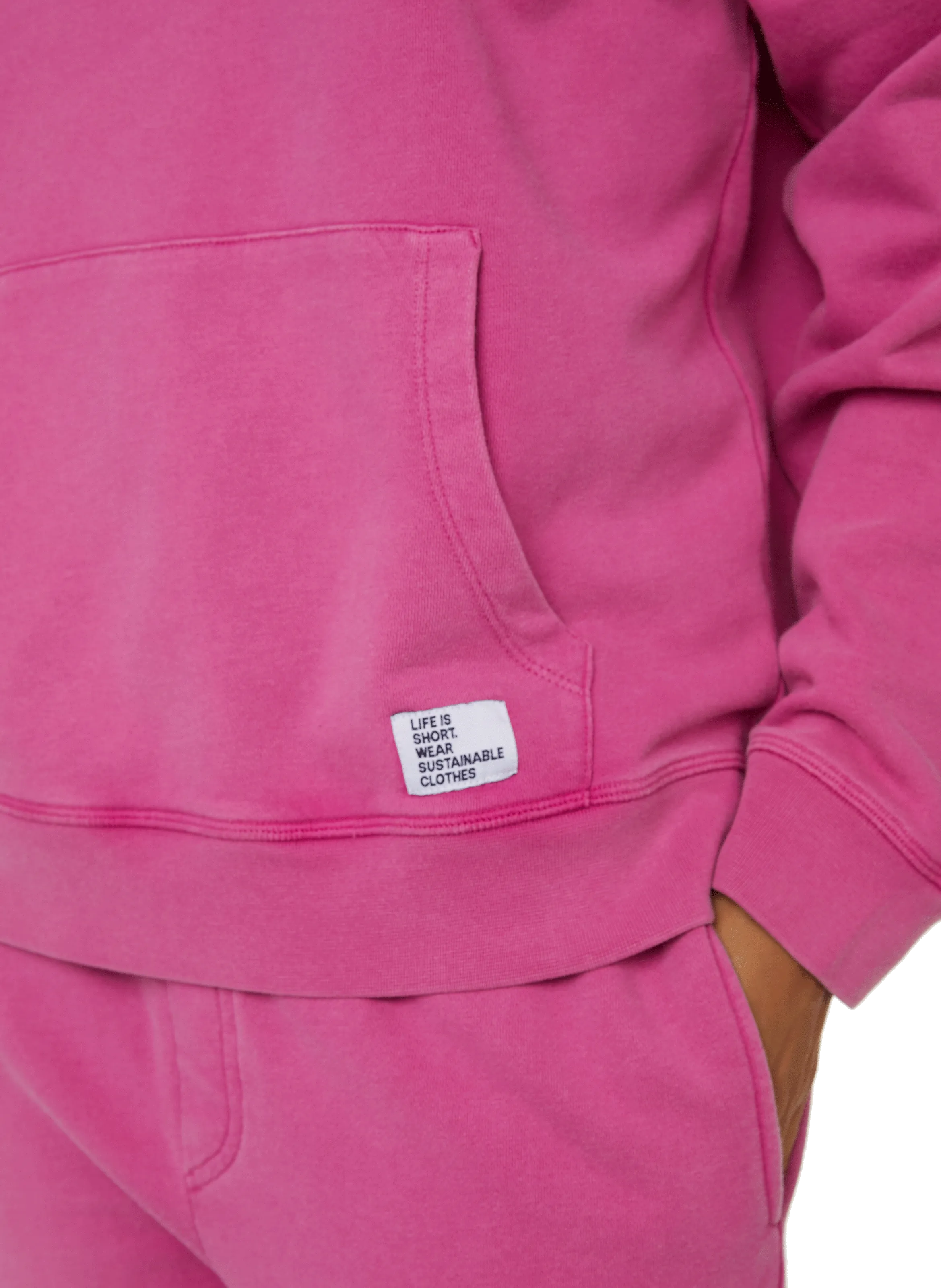 LIV BERGEN  Pull col V en coton - Rose