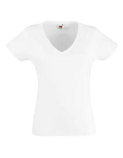 Lot de 3 T-Shirts Fruit of the Loom 61-398-0 à Col V Pour Femme