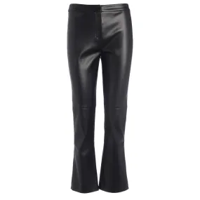 Max Mara Pantalon 'S' en jersey enduit noir