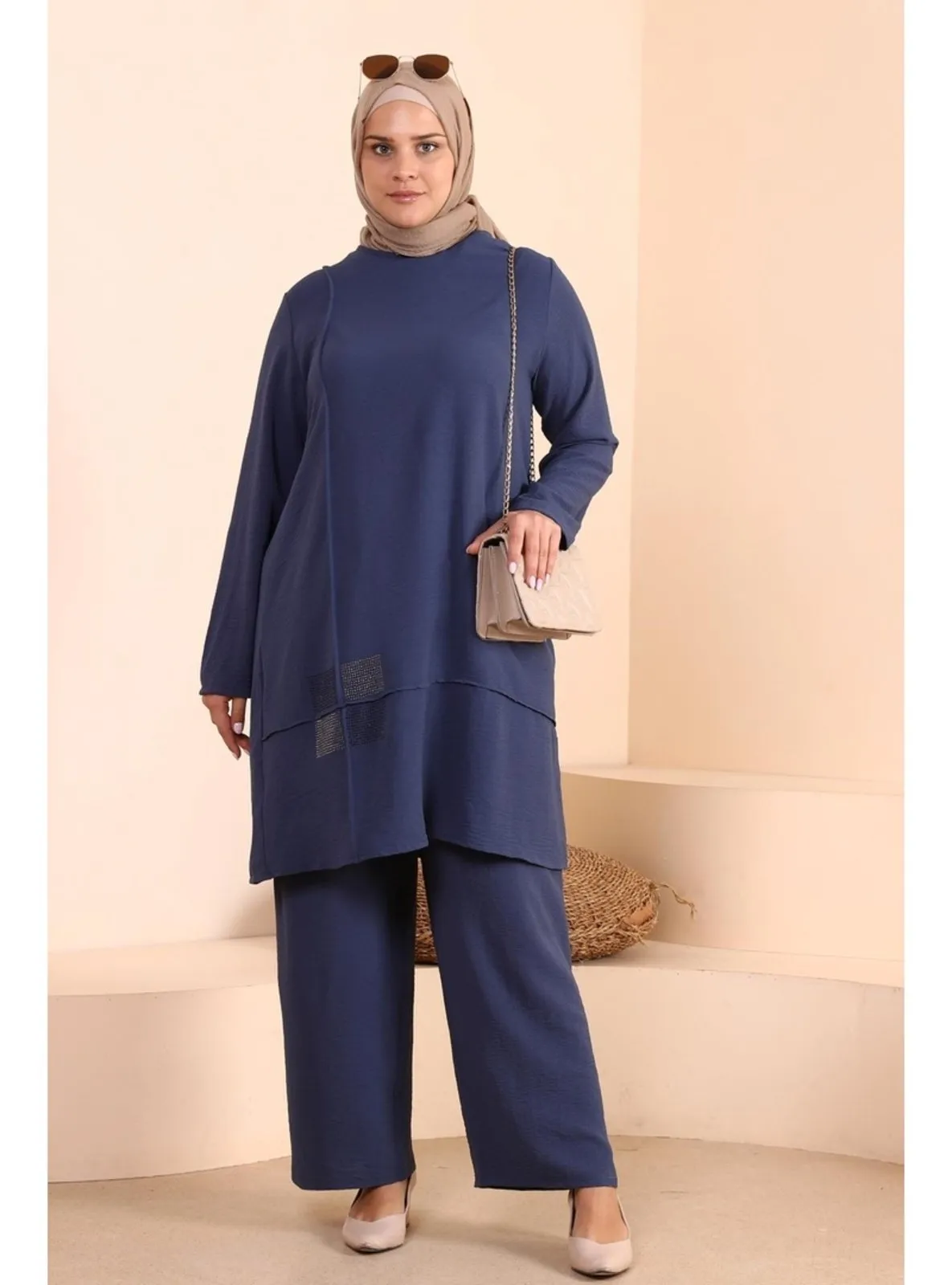 Navy Blue - Unlined - Plus Size Suit