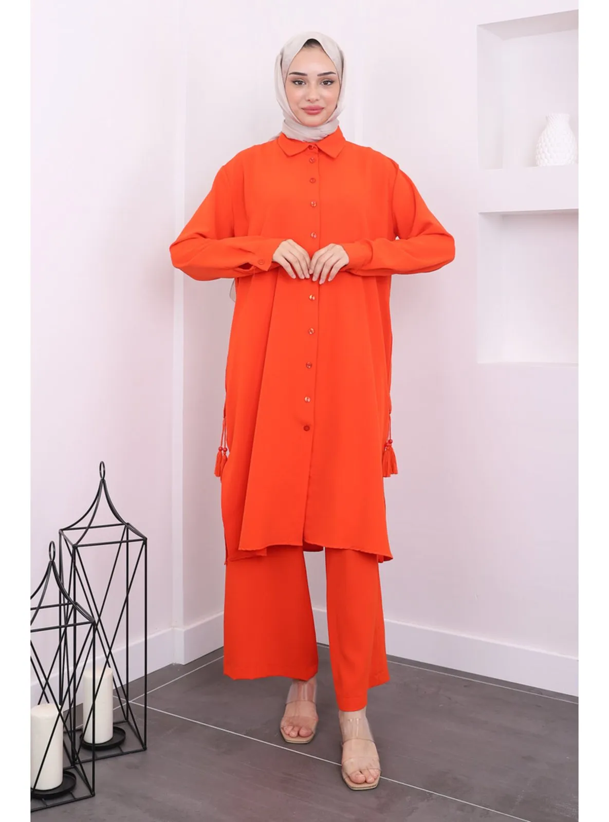 Orange - Unlined - Suit