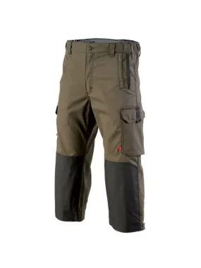 Pantacourt de travail Multipoches confort stretch marron