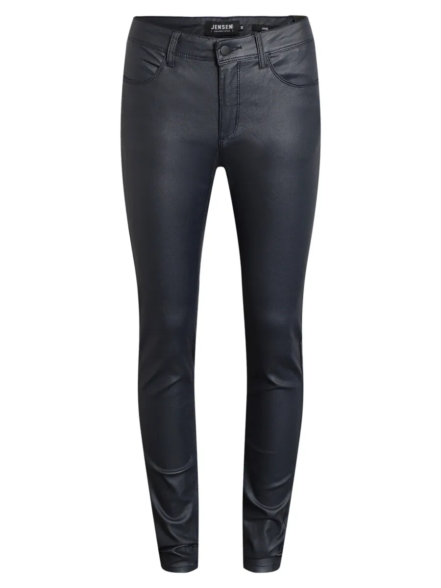 pantalon slim enduit Noir - Jensen