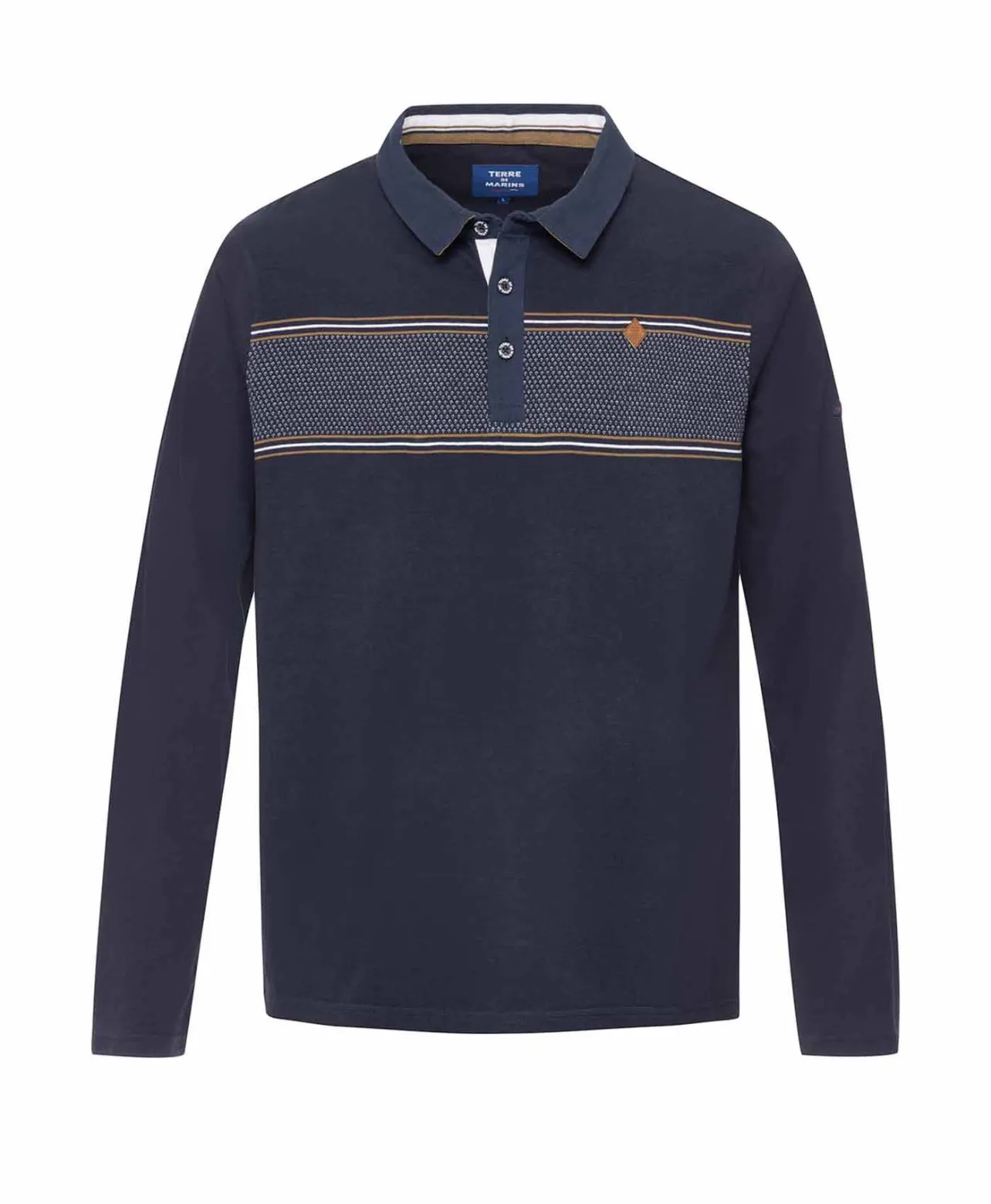 POLO ML INDIGO DERAN