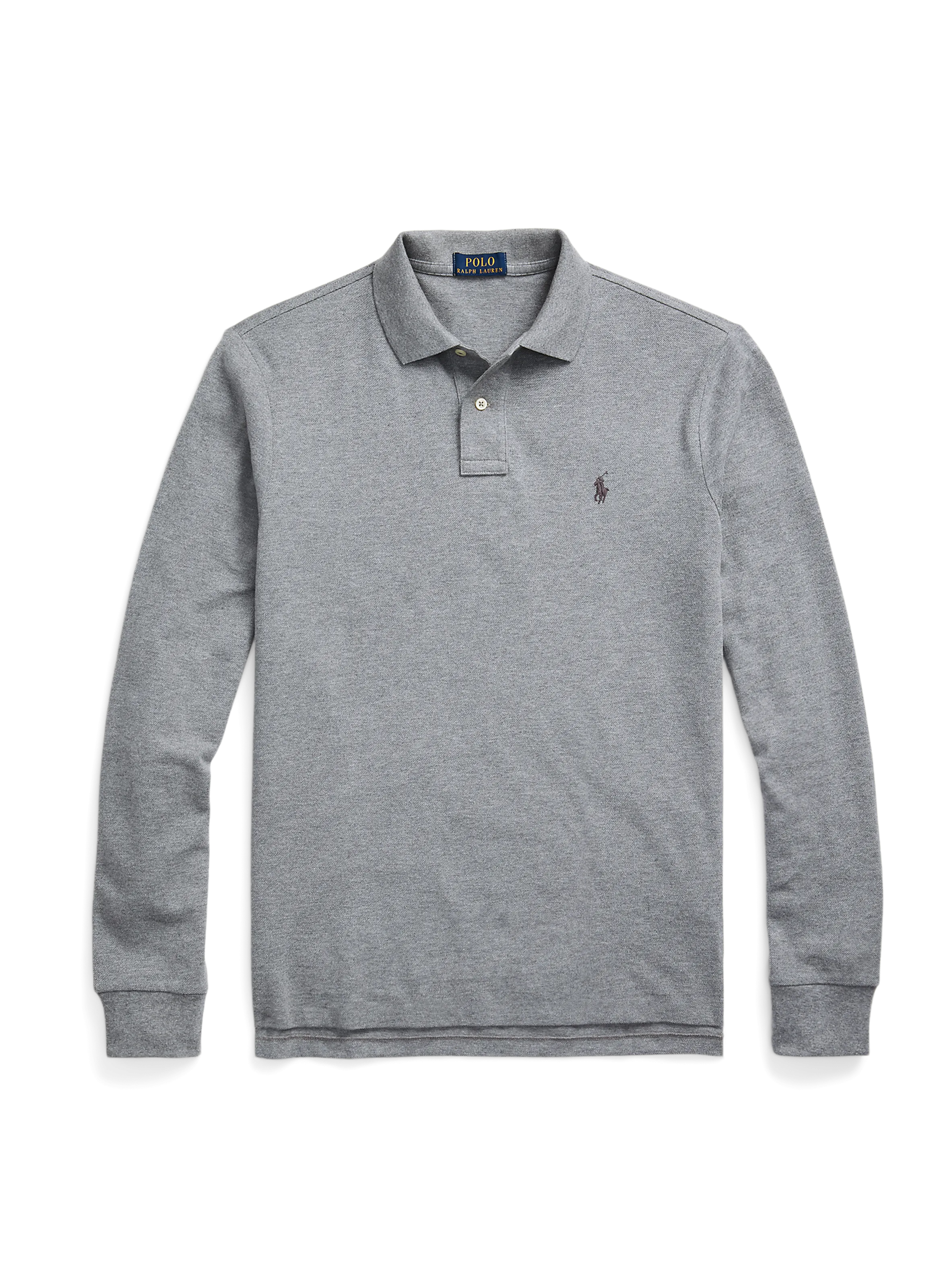 POLO RALPH LAUREN  Polo en coton piqué - Gris