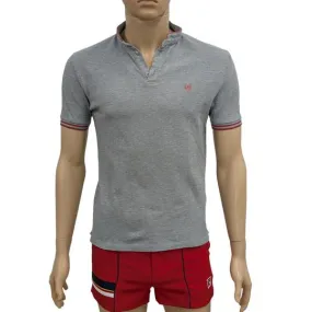 Polo The Kooples Sport T S Slim en maille gris chiné