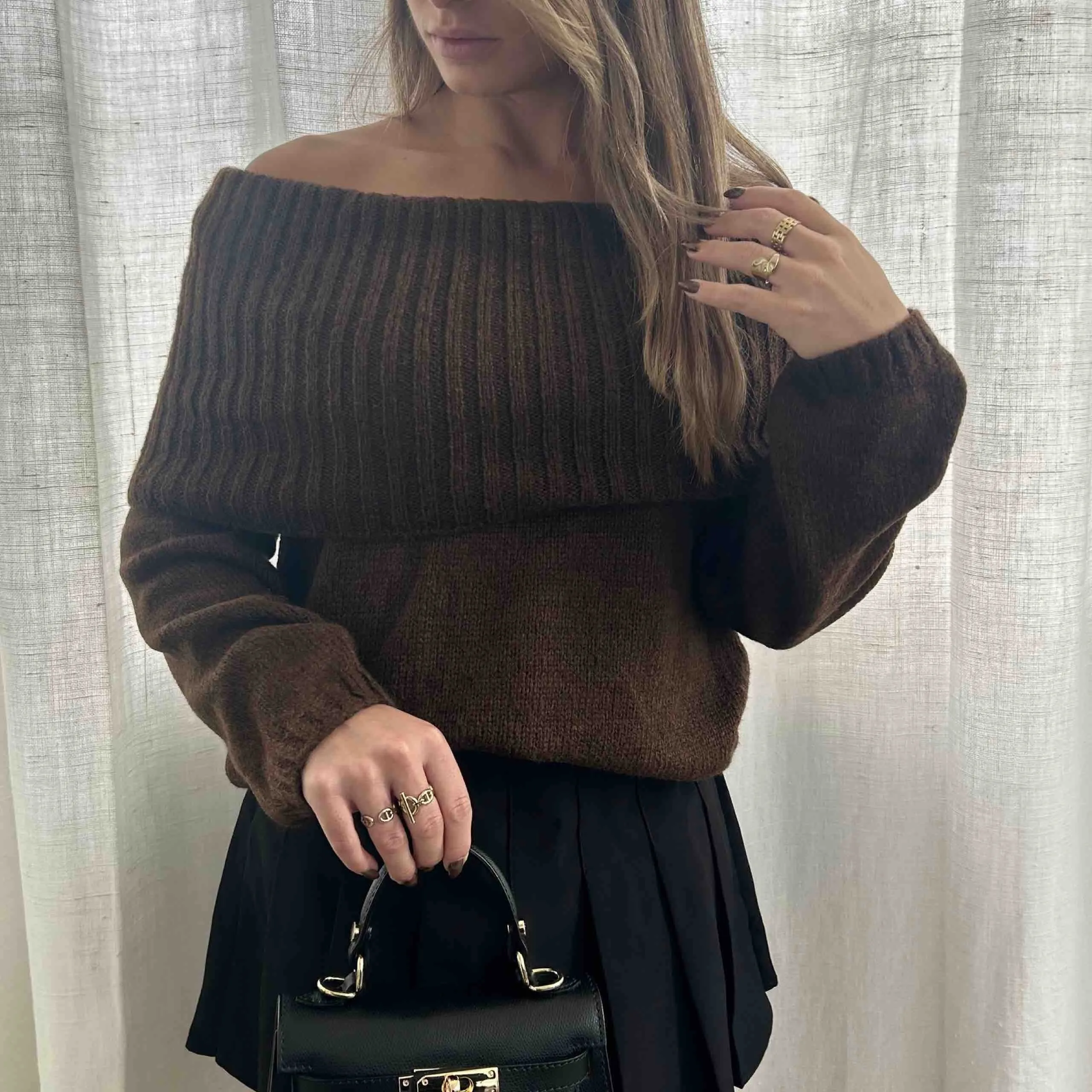 Pull BARDOT chocolat