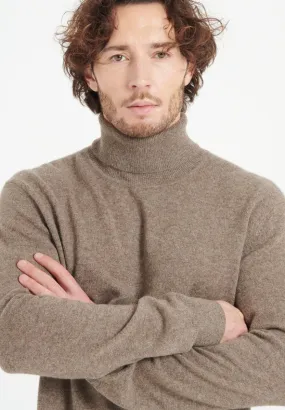 Pull col V cachemire taupe homme - LUKE 3