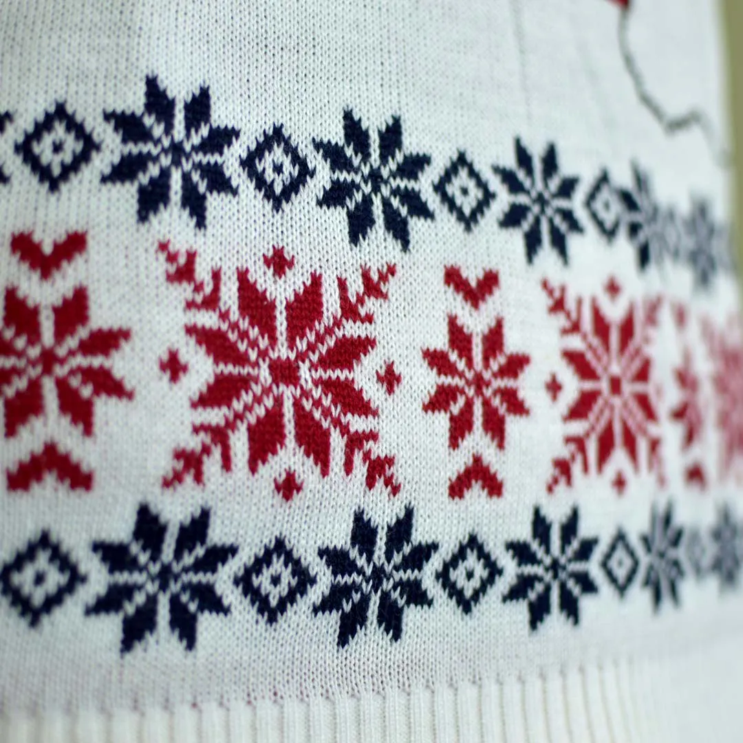 Pull de Nol pour Famille Nol et Renne Souriants