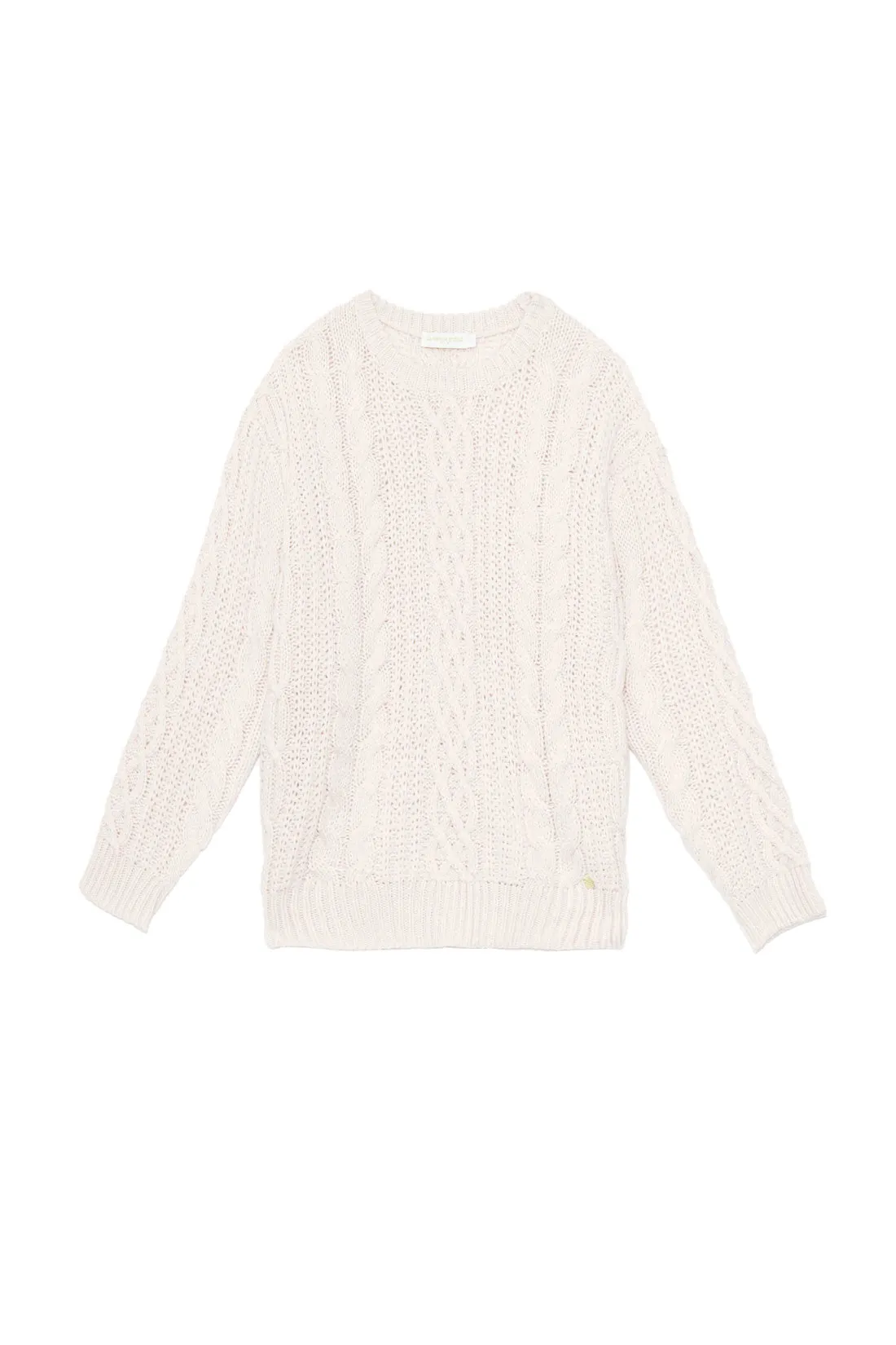 Pull en maille torsadée ivoire - Mendy
