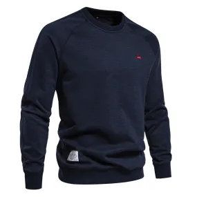 Pull homme manches raglan, col rond Pull décontracté