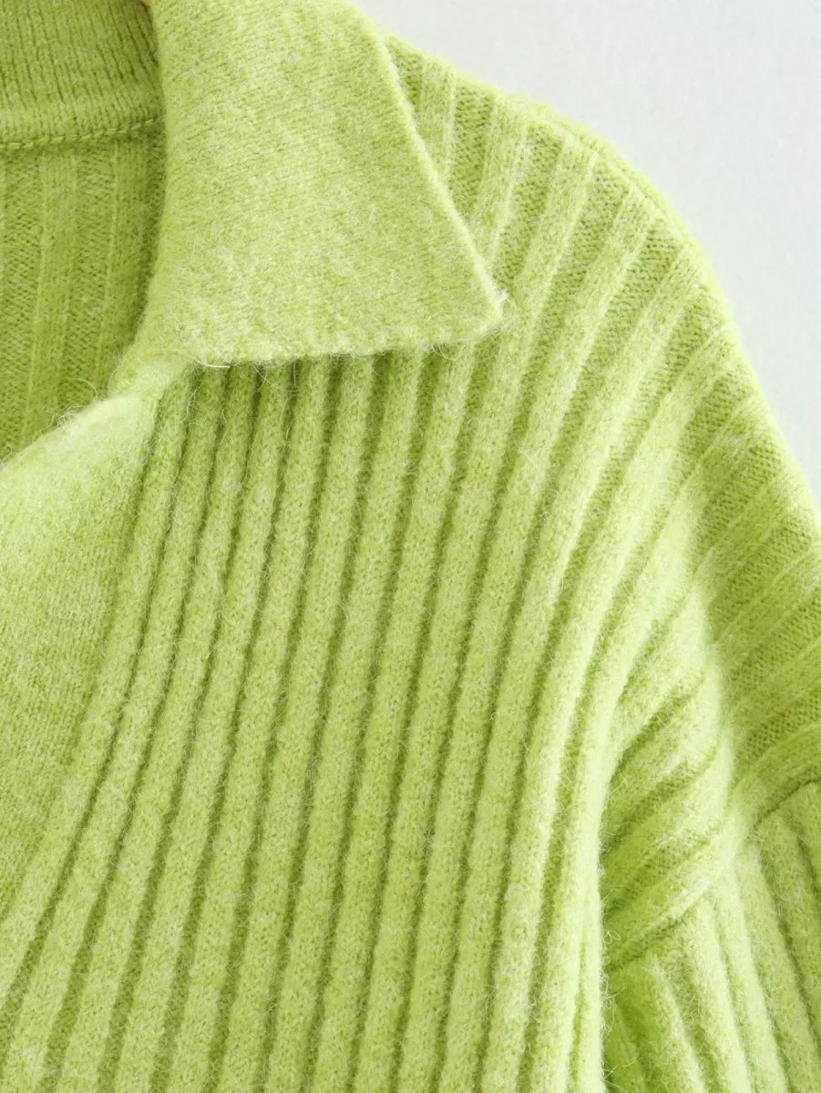 Pull Large Vintage Vert