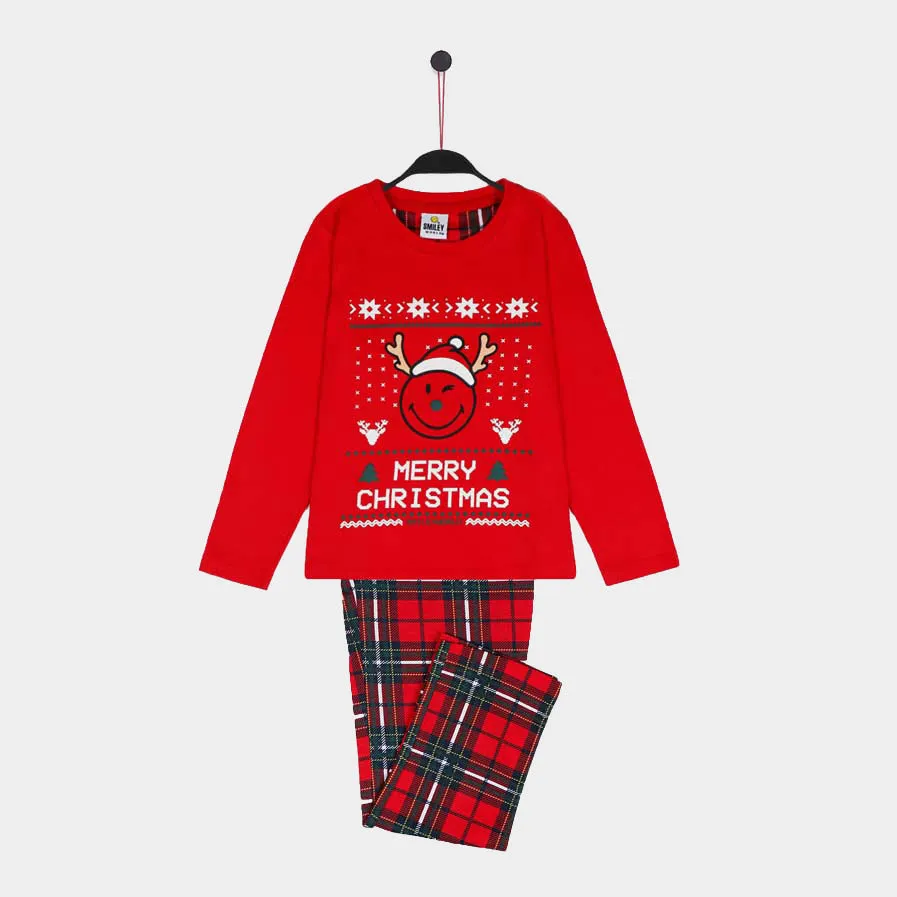 Pyjama de Nol pour Fille Rouge Smile