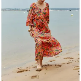 Robe ALTHEA - Jakarta rouge en viscose | 3 Suisses