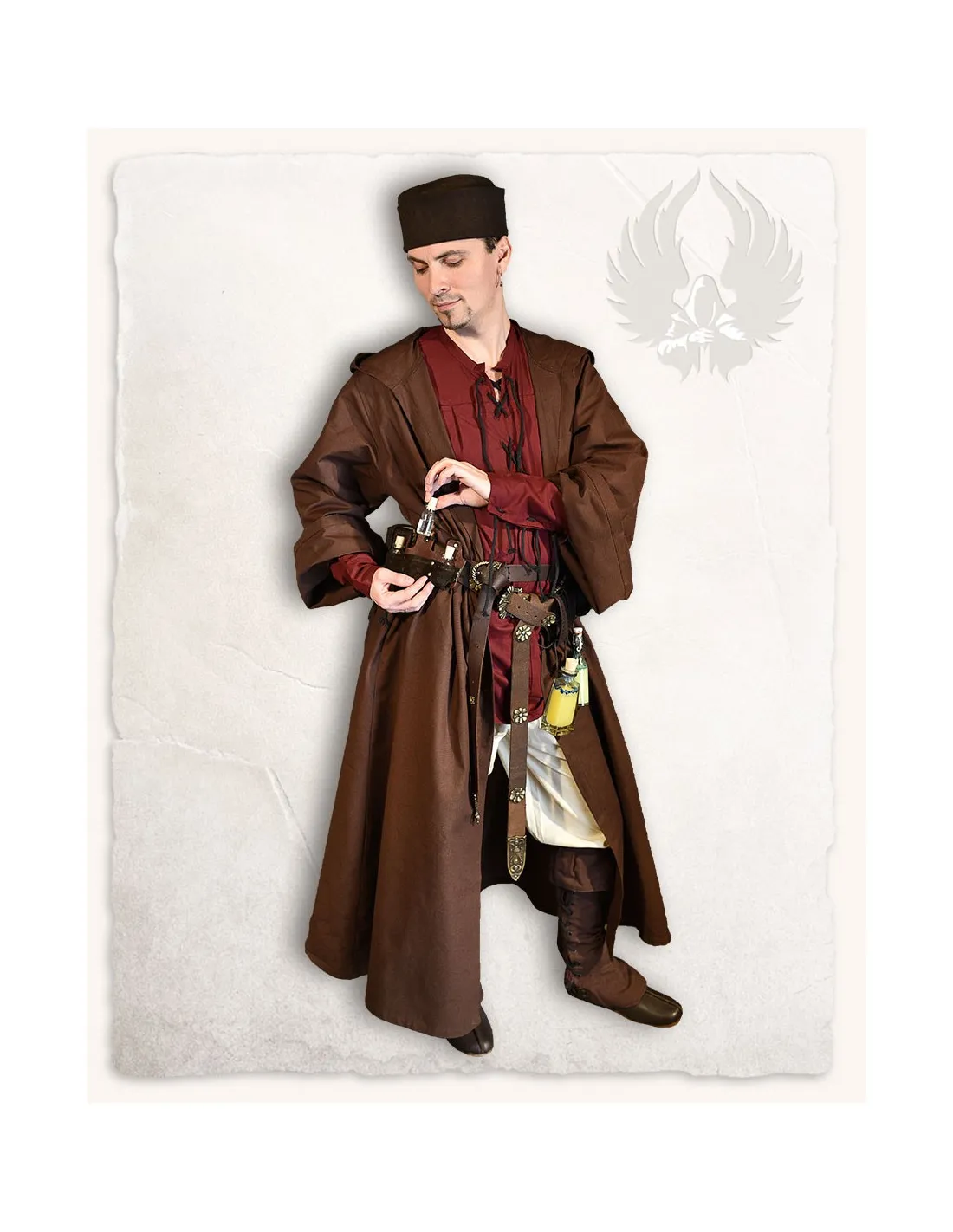 Robe de démoniste Aurelius, marron ⚔️ Boutique Épées