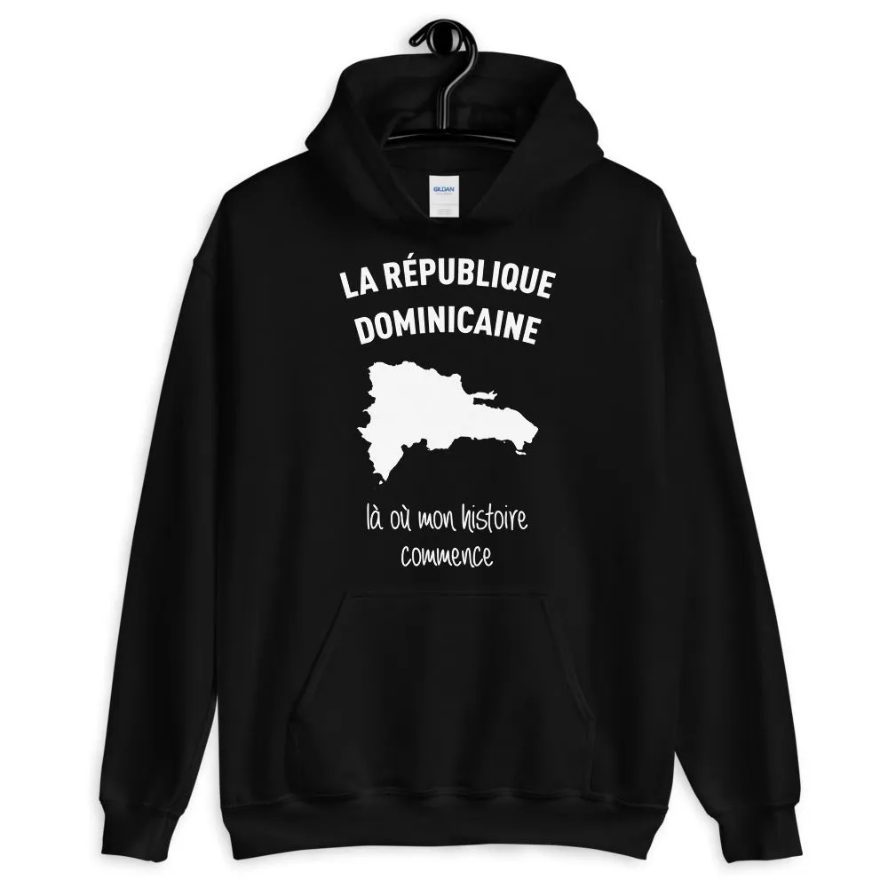 République Dominicaine là où mon histoire commence - Sweatshirt à capuche