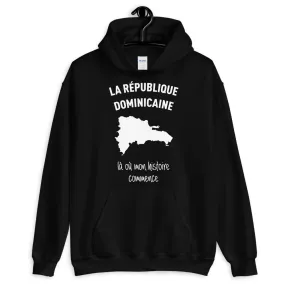 République Dominicaine là où mon histoire commence - Sweatshirt à capuche
