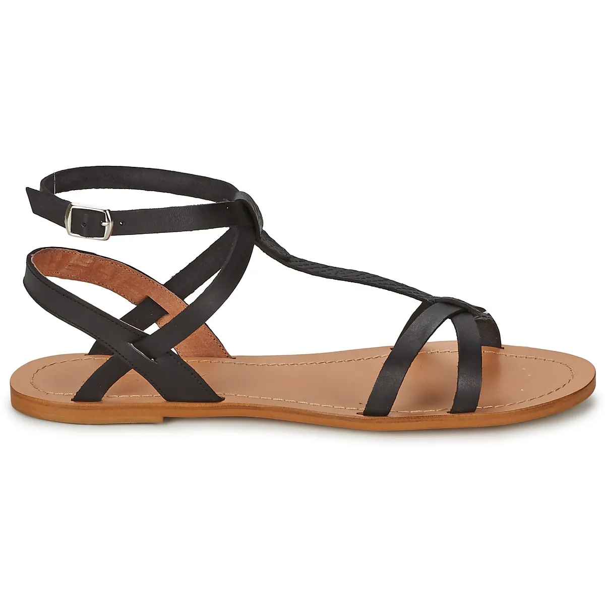 Sandales noir grande taille BEALO