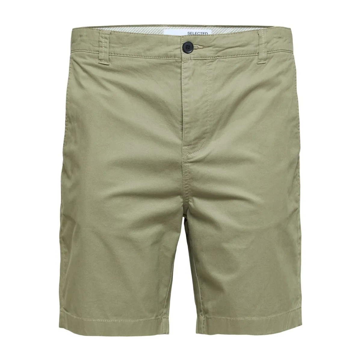 Selected - Short chino vert olive