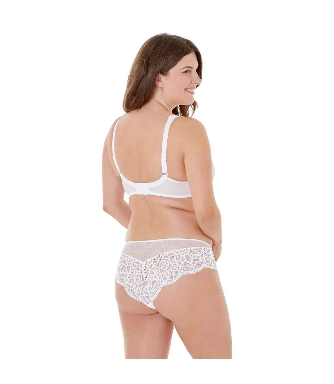 Soutien-gorge grand maintien C, D et E ivoire Pourquoi Pas