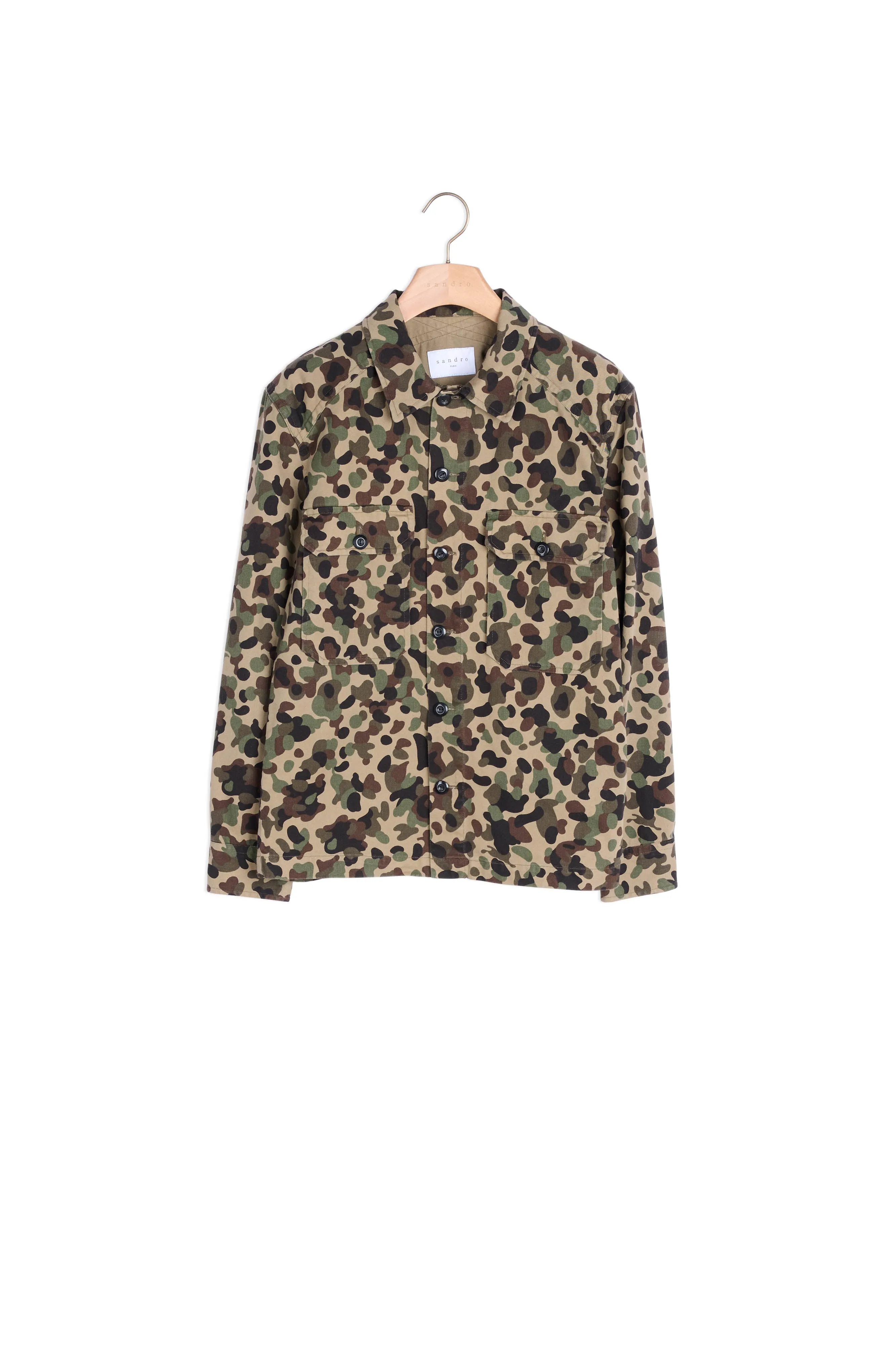 Surchemise à imprimé camouflage