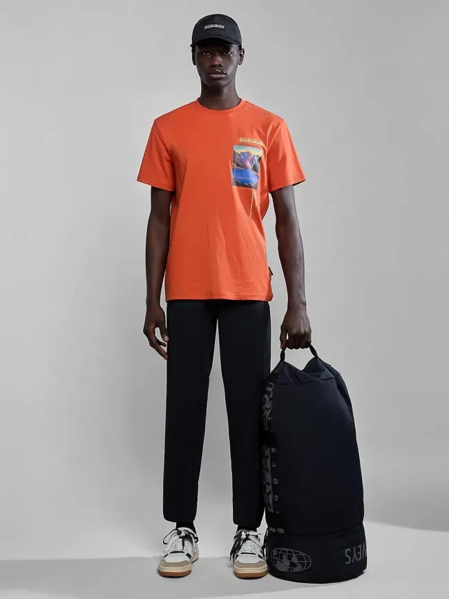 T-shirt canada orange homme - Napapijri | wimod